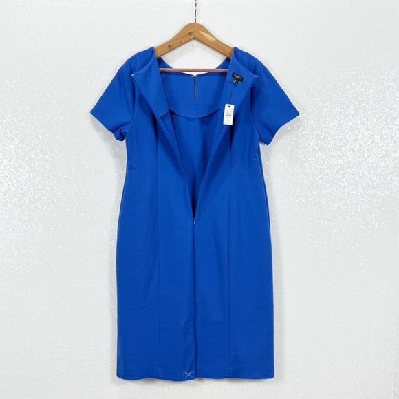 Talbots short sleeve Royal Blue Sheath Dress Women’s Size 10 petite NWT - Picture 12 of 13